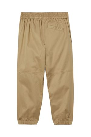 Pantaloni Equestrian Knight in cotone beige BURBERRY KIDS | 8078261A7026